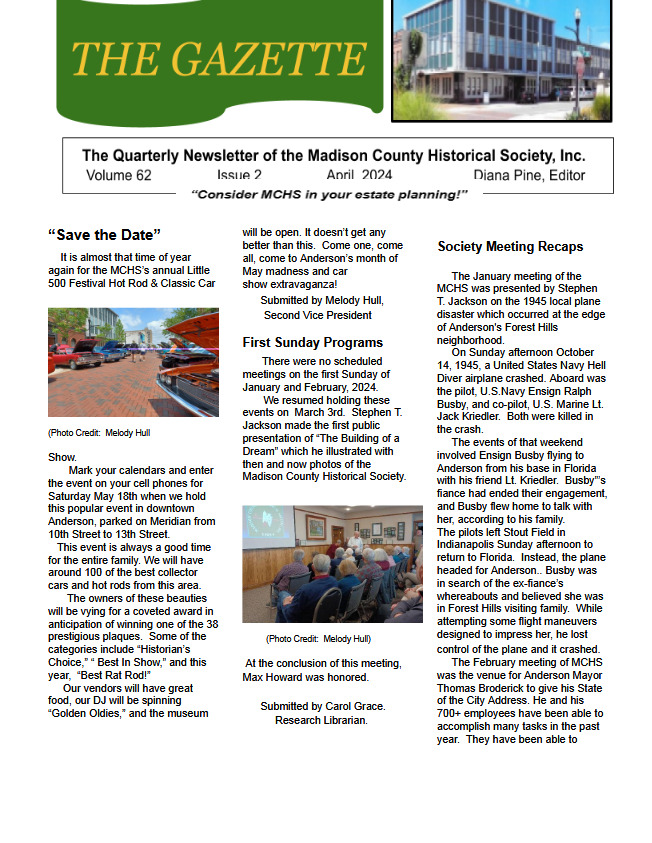 Madison County, Indiana Newsletter July 2024