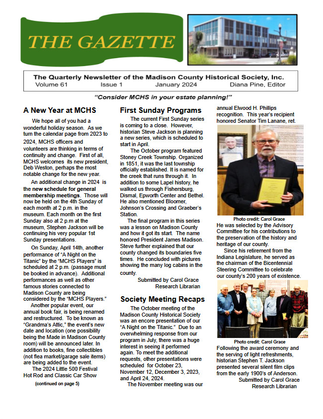 Madison County, Indiana Newsletter July 2024