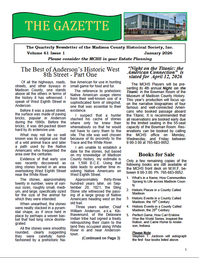 January 2026 Gazette image